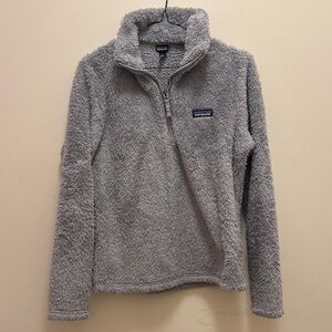 Patagonia Gray Fleece Quarter-Zip Sweater
